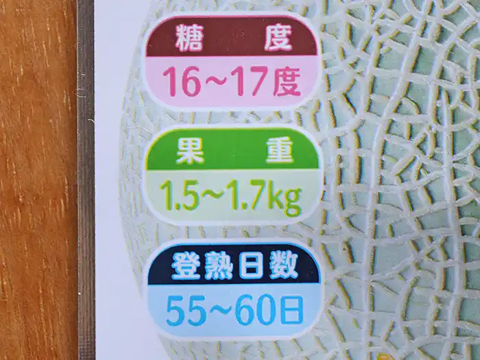 メロンの種「ナポリ」の平均糖度